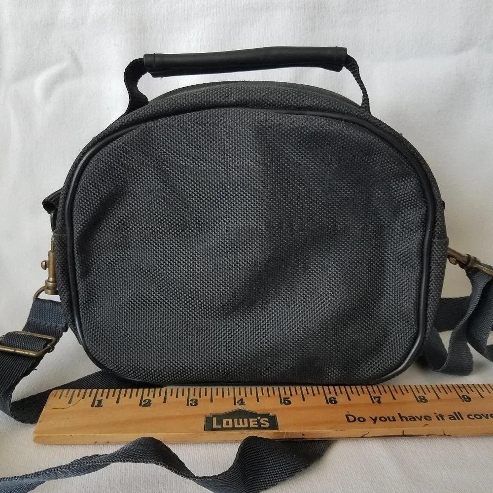 Mainstays Black Camera Bag Strap storage space opens from front